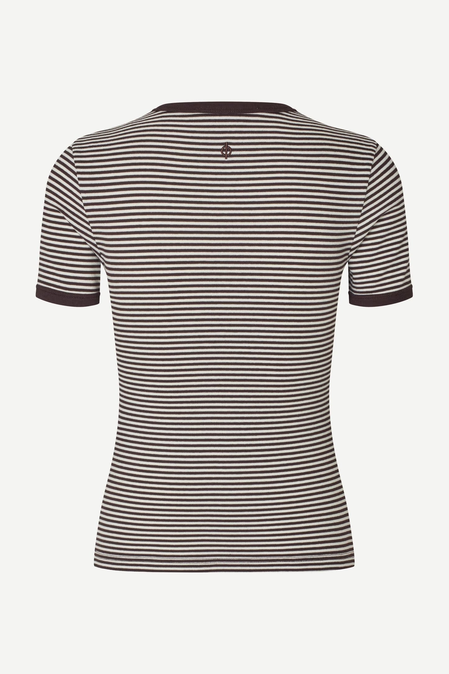SAMSOE SALINAS TSHIRT BRUIN/WIT - S. LABELS