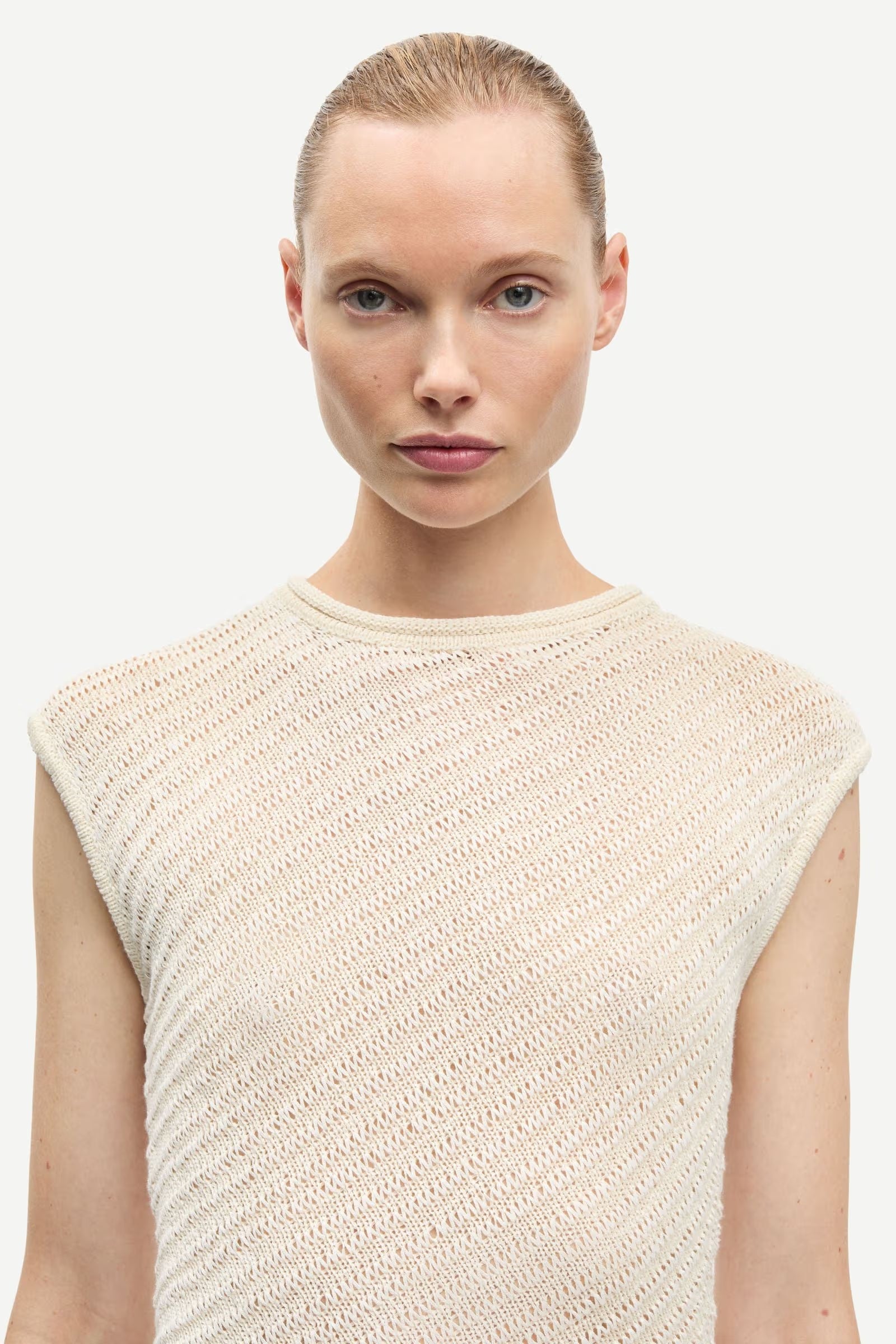 SAMSOE SAIRENE TOP ECRU - S. LABELS