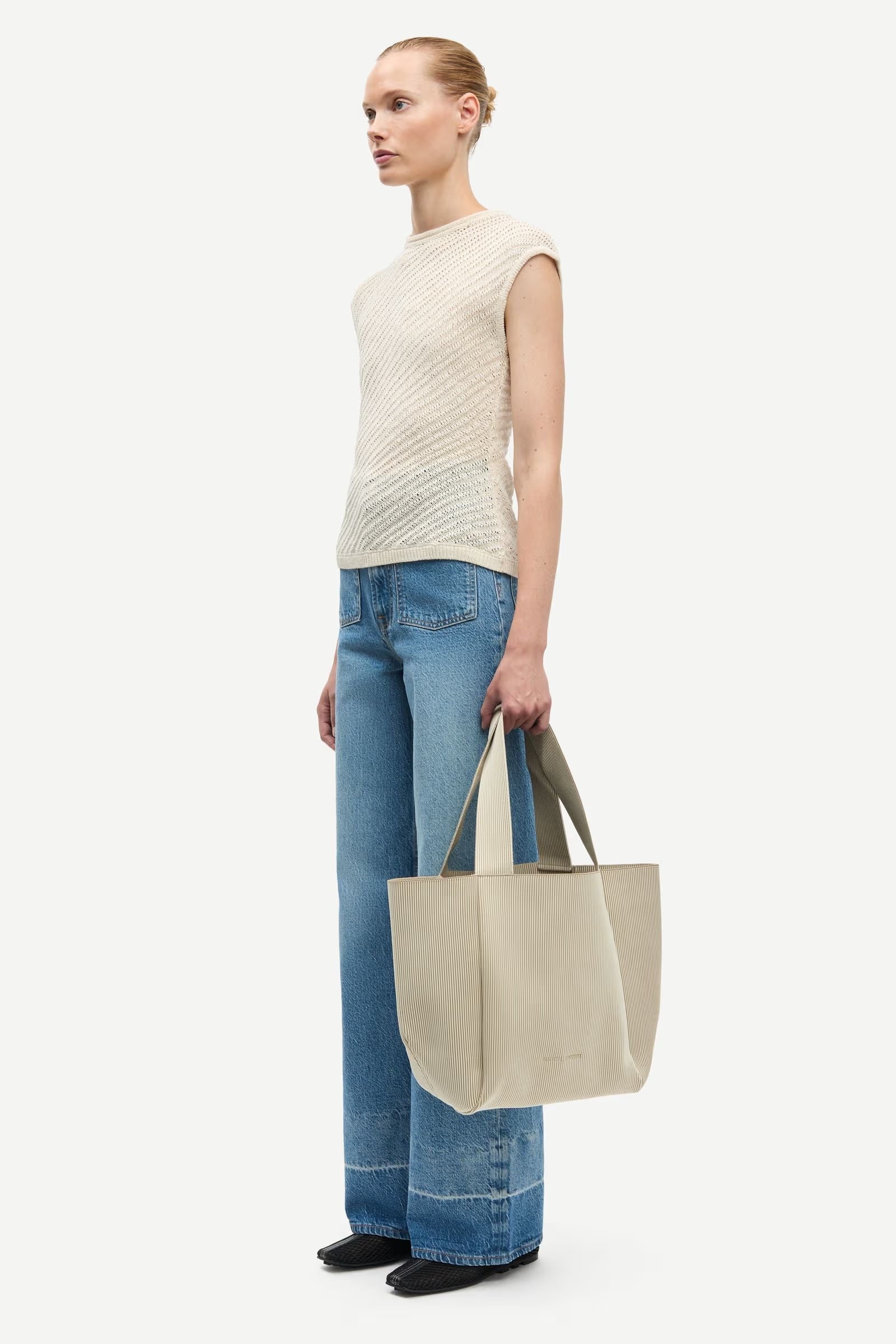 SAMSOE SAIRENE TOP ECRU - S. LABELS