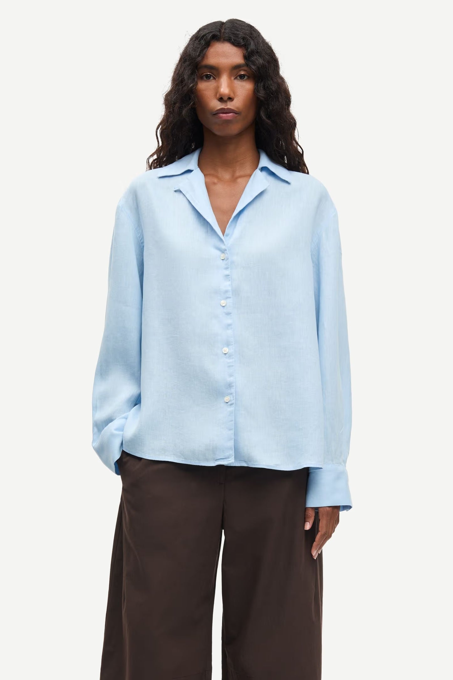 SAMSOE SAIBEN SHIRT BLUE