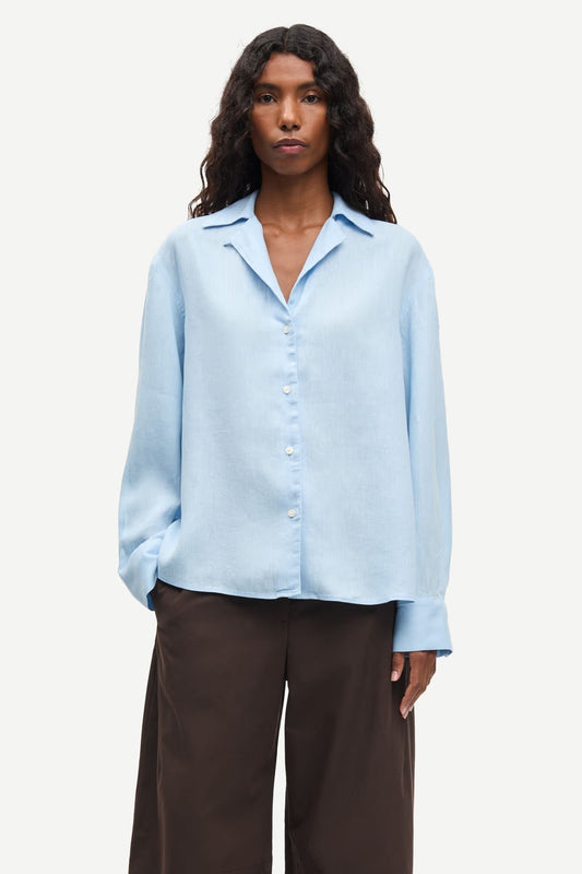 SAMSOE SAIBEN SHIRT BLUE