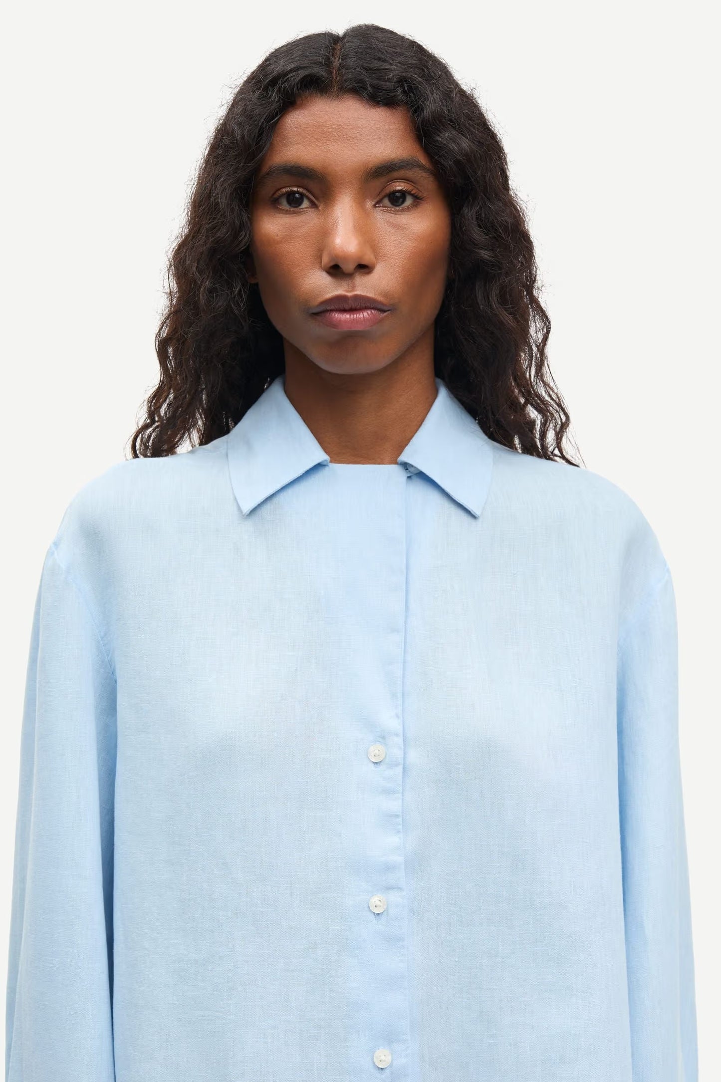 SAMSOE SAIBEN SHIRT BLUE
