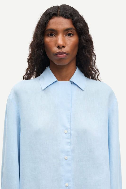 SAMSOE SAIBEN SHIRT BLUE