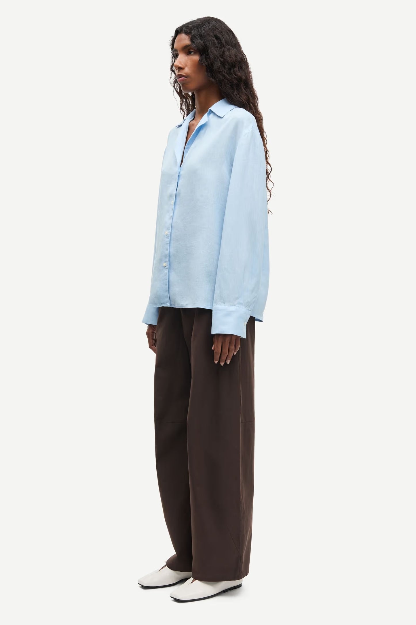 SAMSOE SAIBEN SHIRT BLUE