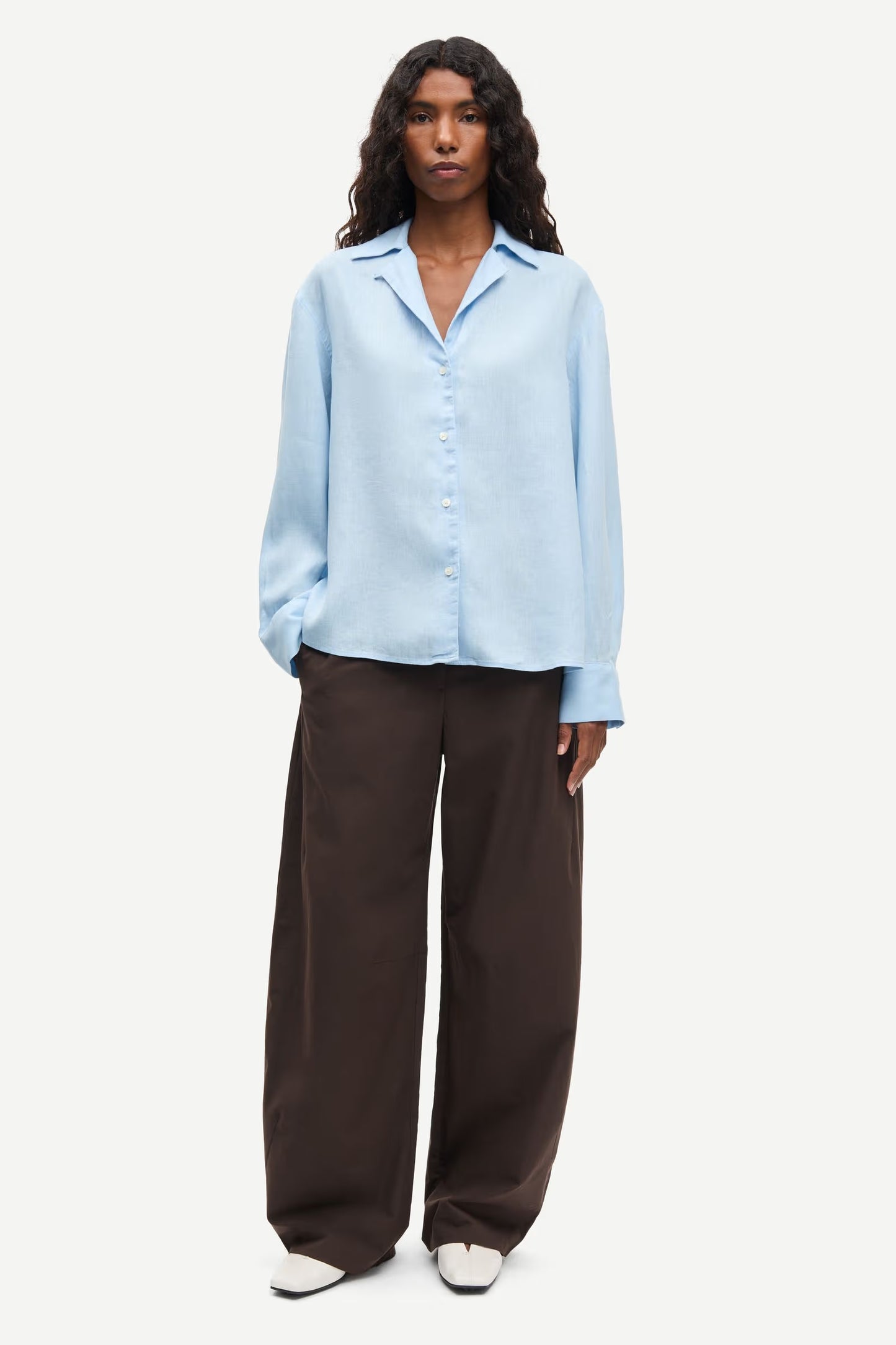 SAMSOE SAIBEN SHIRT BLUE