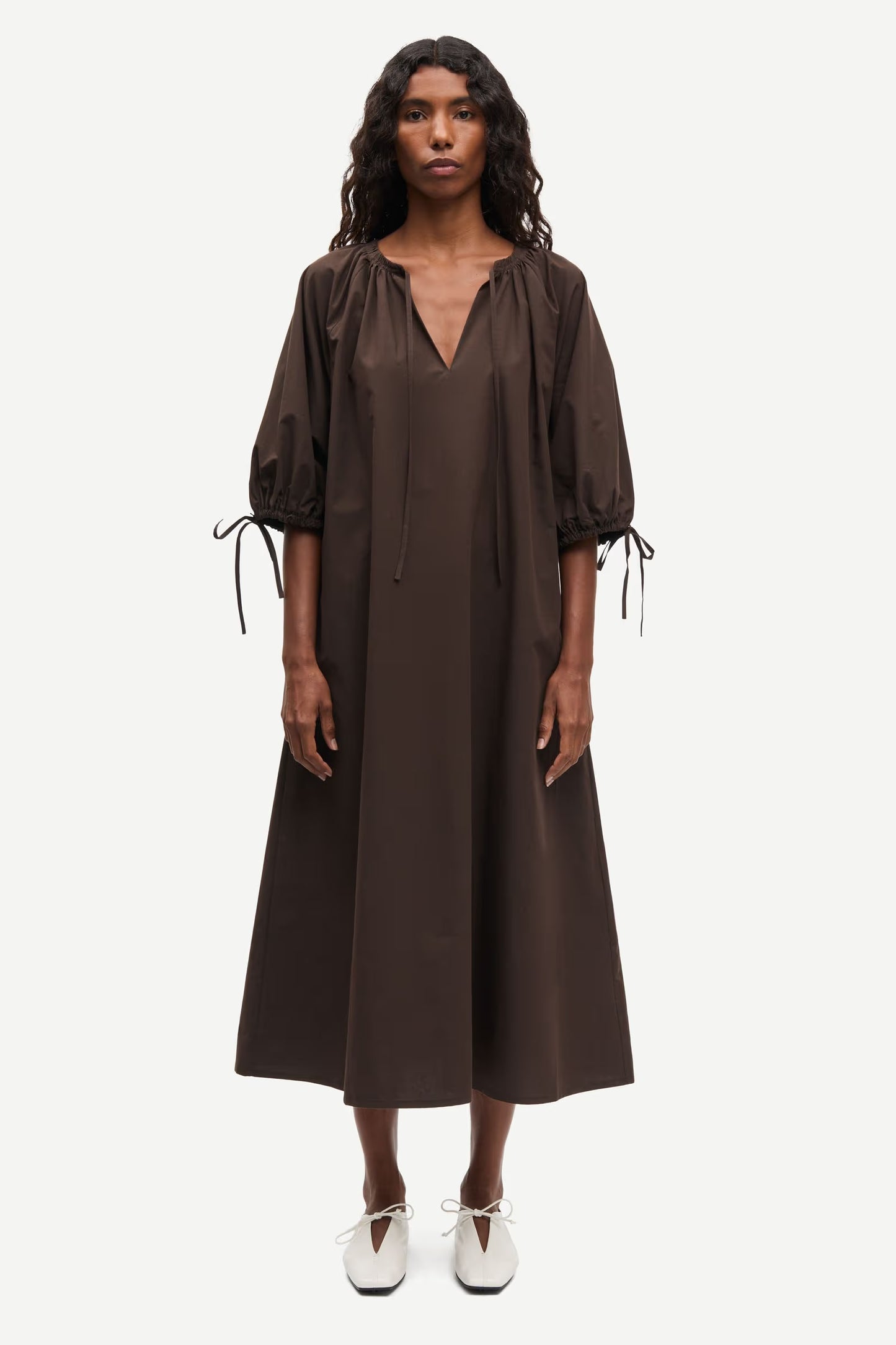 SAMSOE SAMETERAN DRESS BRUIN - S. LABELS