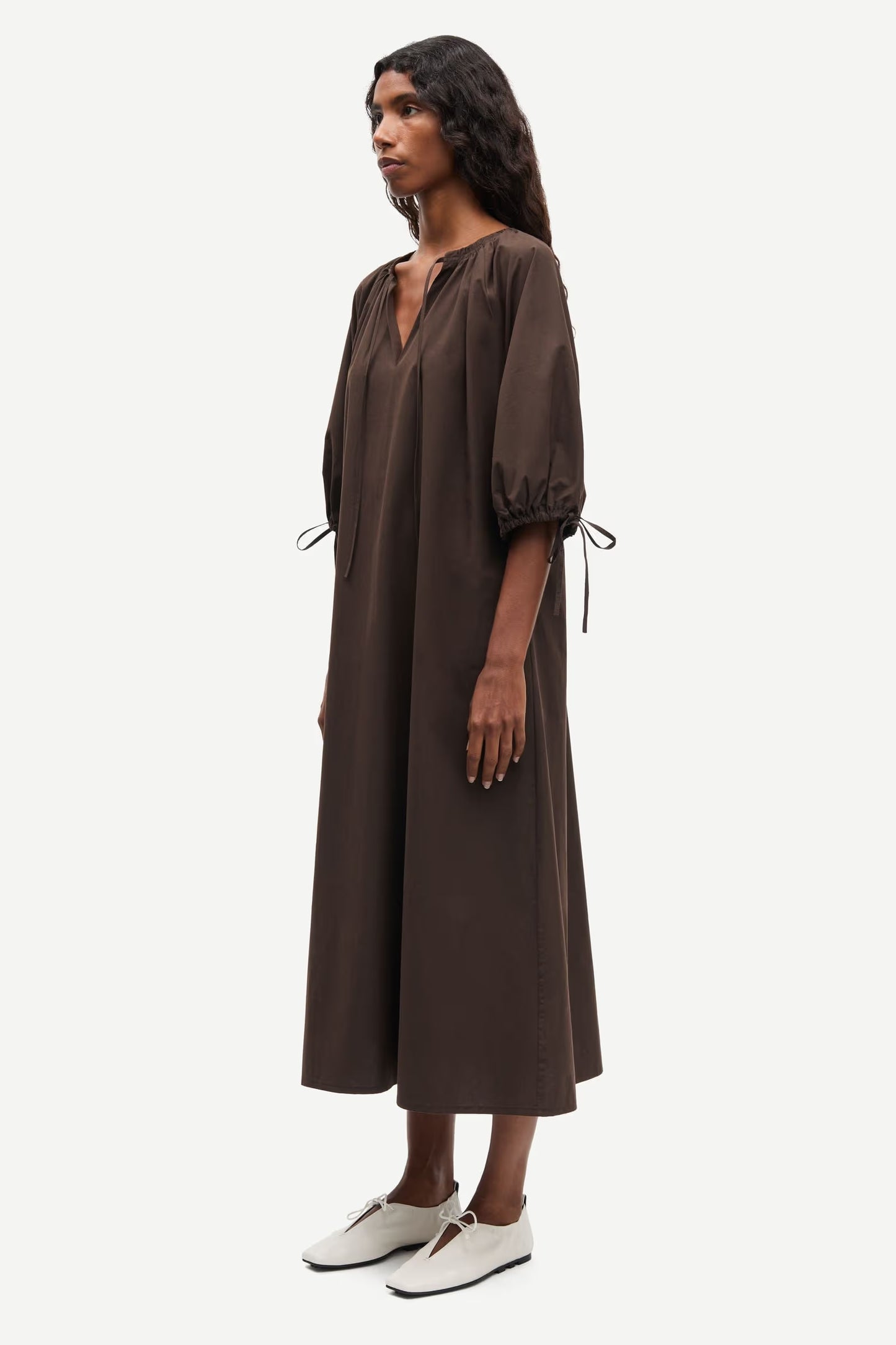 SAMSOE SAMETERAN DRESS BRUIN - S. LABELS