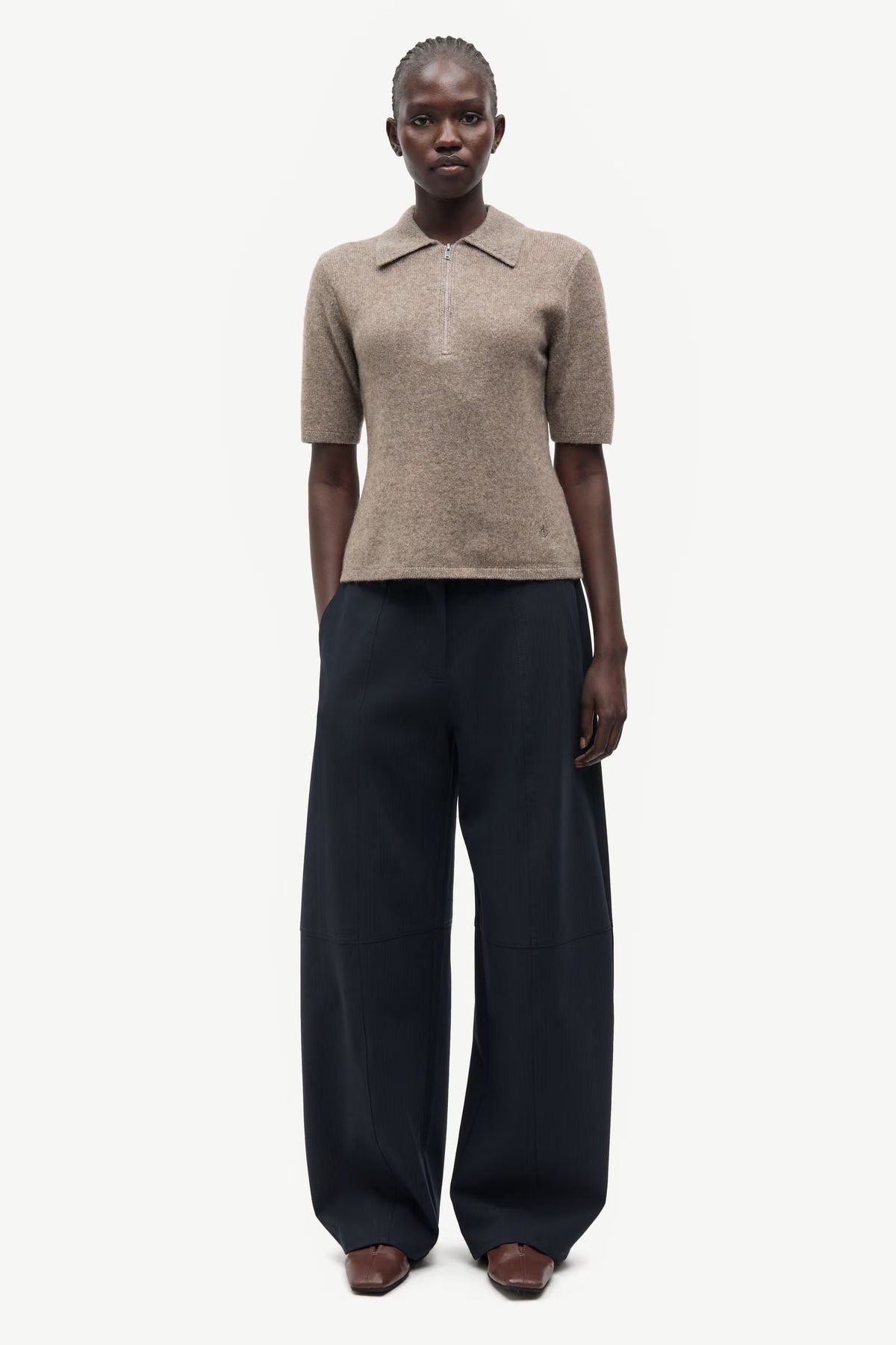 SAMSOE SABIANCA TROUSERS BLAUW