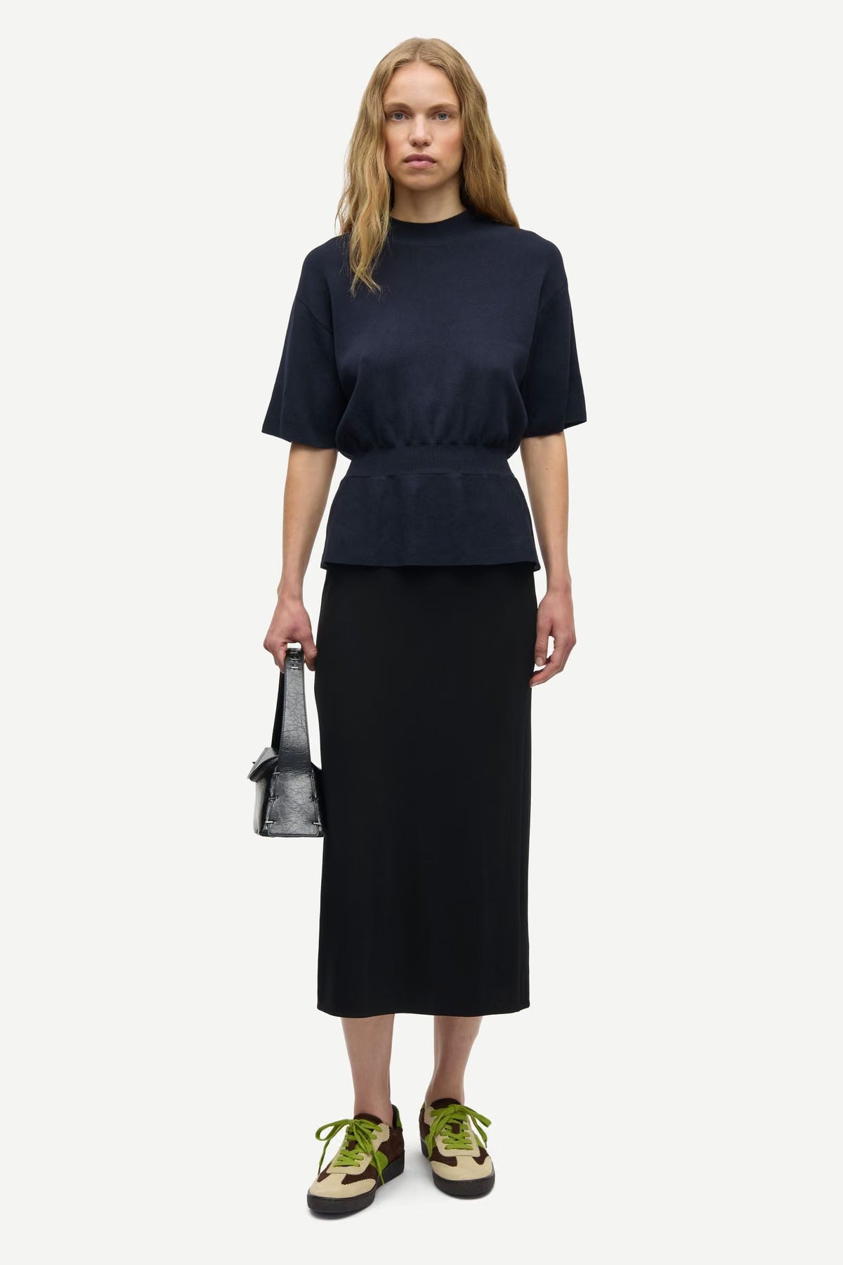 SAMSOE SATATIANA TOP BLAUW