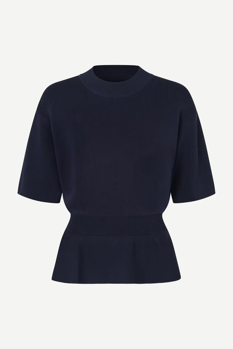 SAMSOE SATATIANA TOP BLAUW