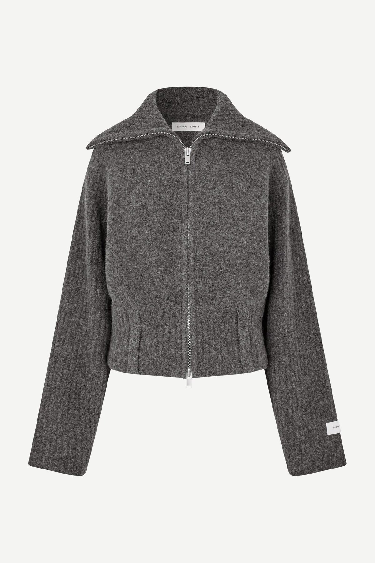 SAMSOE SAMIRRA ZIP CARDIGAN VEST GRIJS - S. LABELS