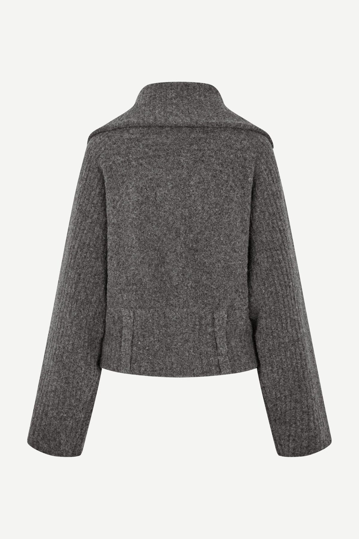 SAMSOE SAMIRRA ZIP CARDIGAN VEST GRIJS - S. LABELS