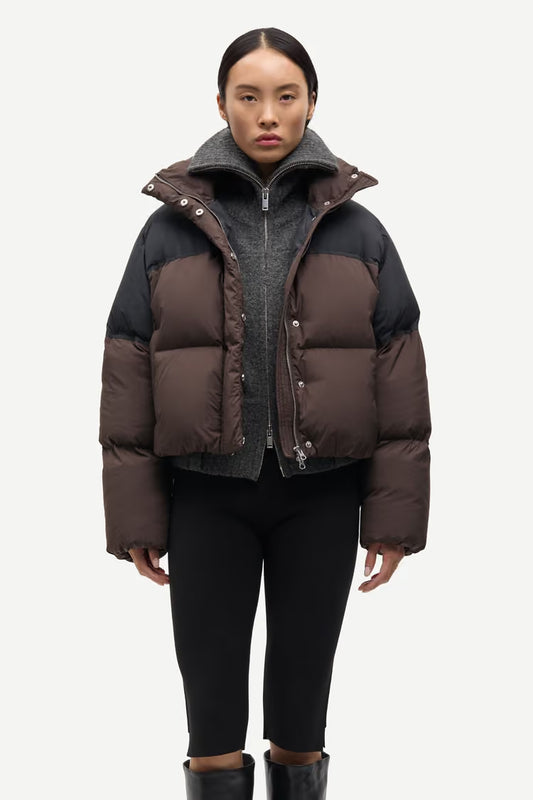SAMSOE SAFERN PUFFER JACKET BROWN