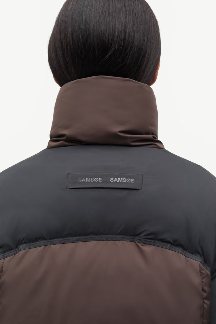 SAMSOE SAFERN PUFFER JACKET BROWN