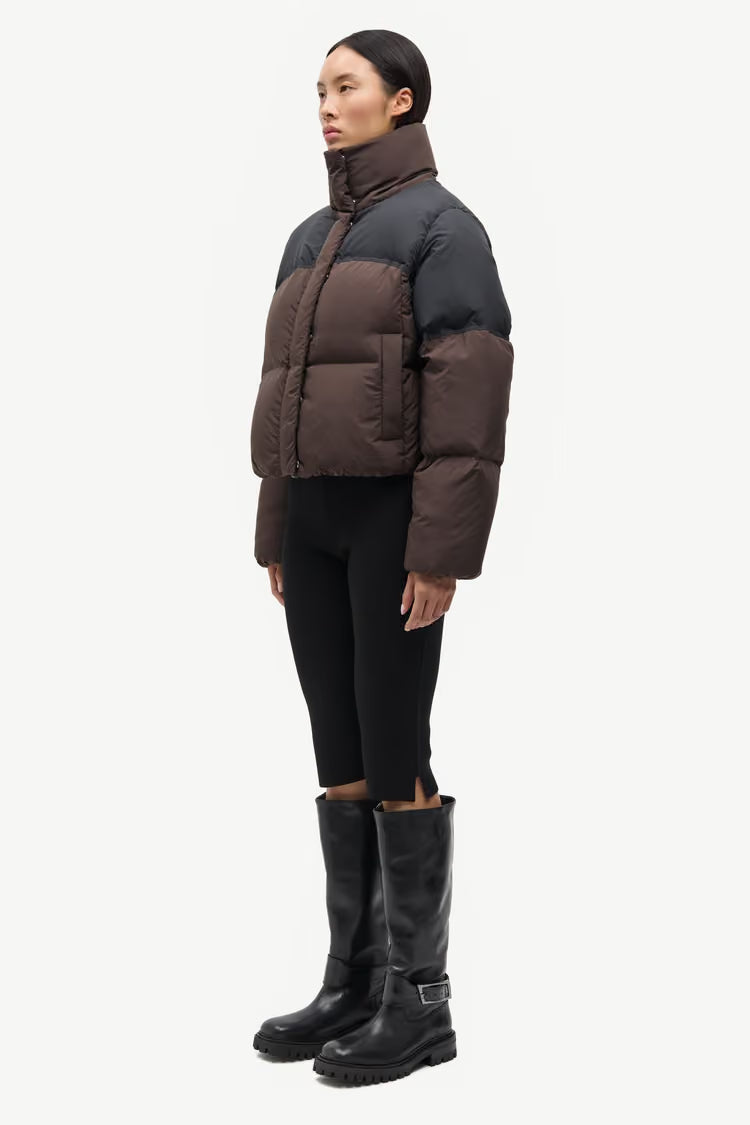 SAMSOE SAFERN PUFFER JACKET BROWN