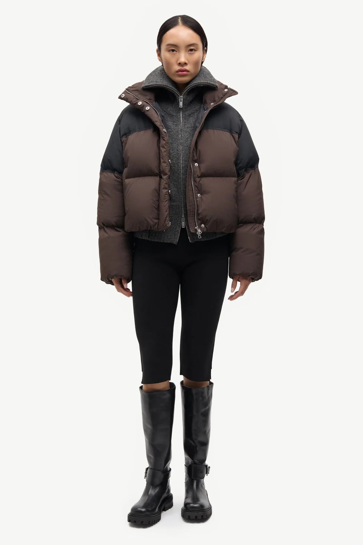SAMSOE SAFERN PUFFER JACKET BROWN