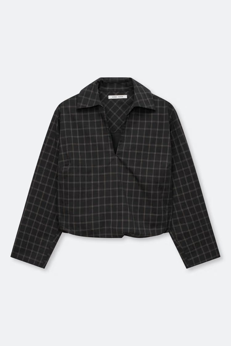 SAMSOE SADAPHNE BLOUSE ZWART