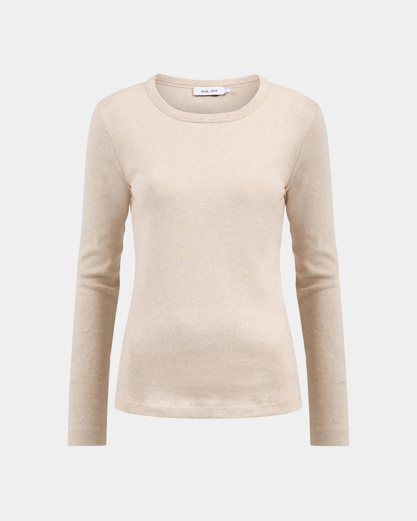 KNIT-TED KALEY TOP SAND