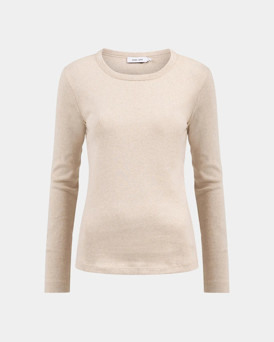 KNIT-TED KALEY TOP SAND