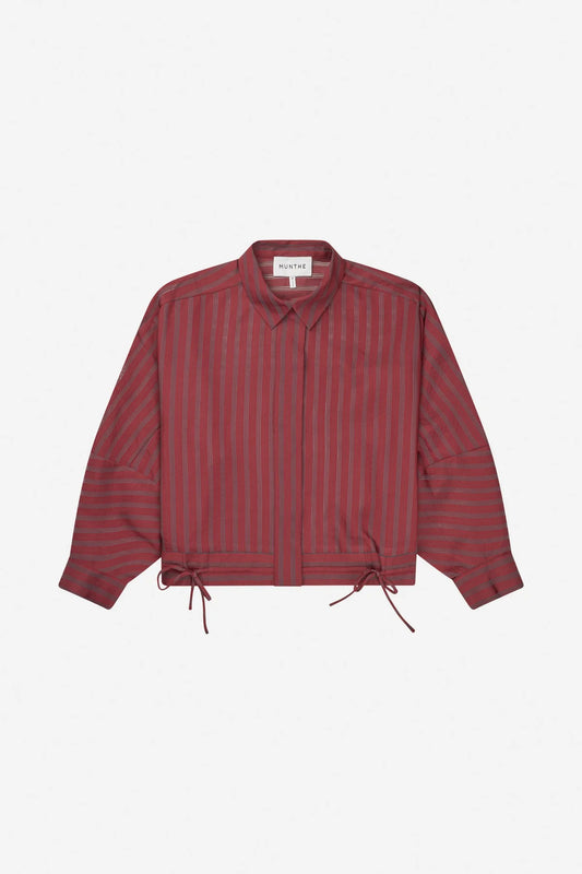 MUNTHE LOASTA BLOUSE BORDEAUX