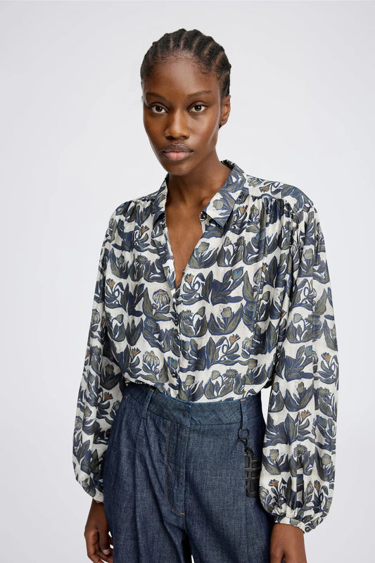 MUNTHE LYNX BLOUSE PRINT