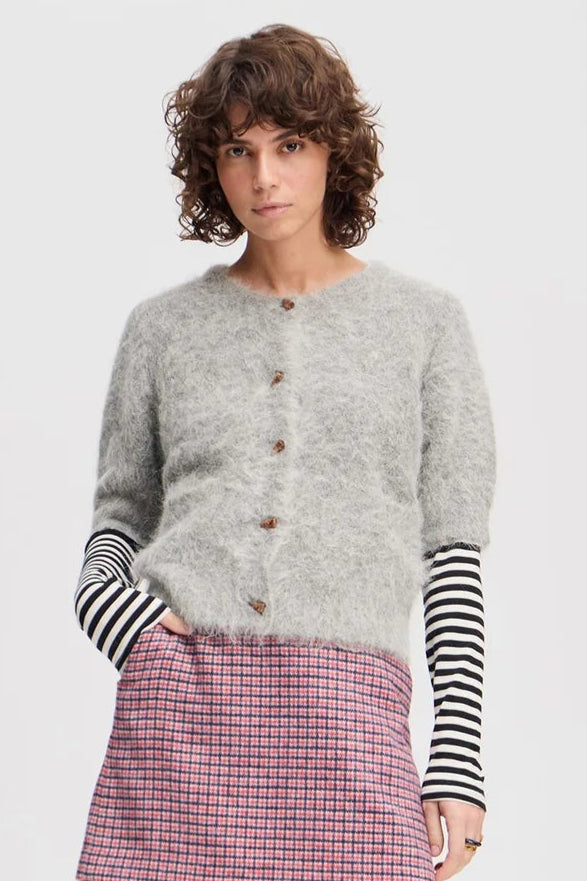 MUNTHE LOCCA KNIT CARDIGA GREY