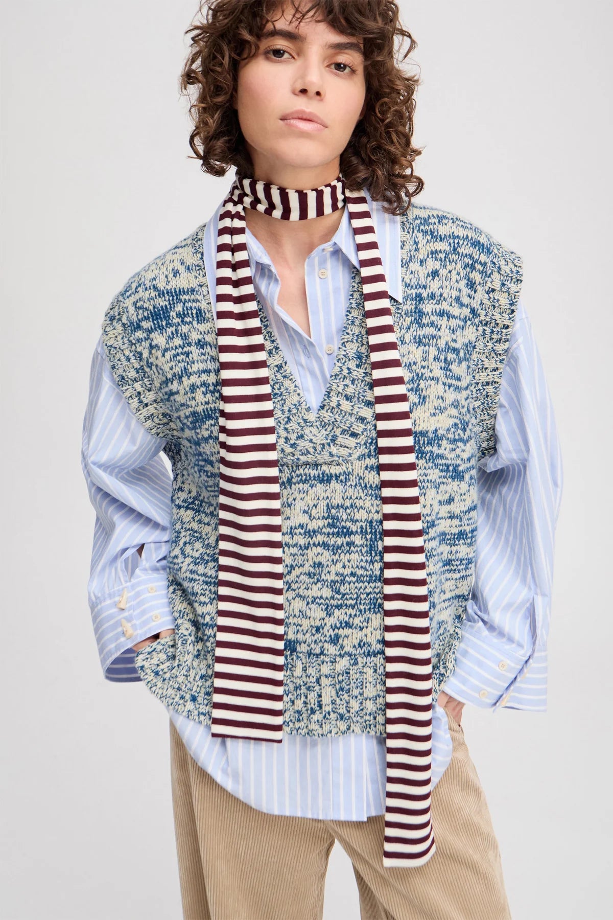MUNTHE LIZI SCARF BORDEAUX