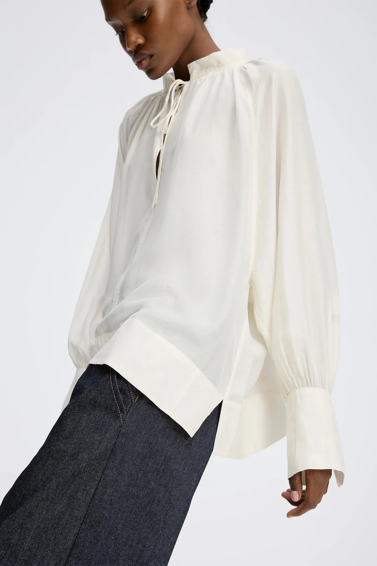 MUNTHE ROSEBERGER BLOUSE IVORY