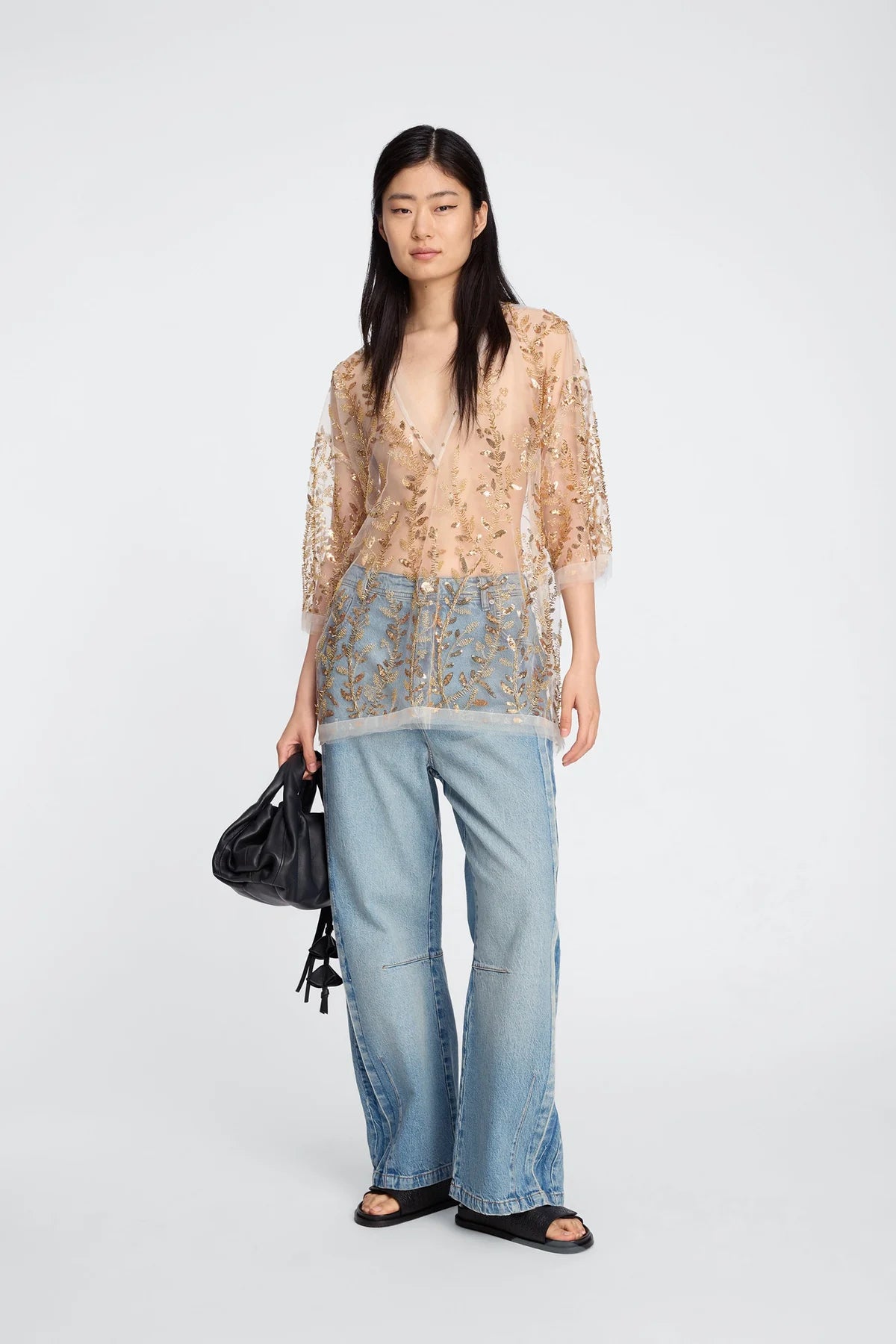 MUNTHE BABUR TOP GOUD - S. LABELS