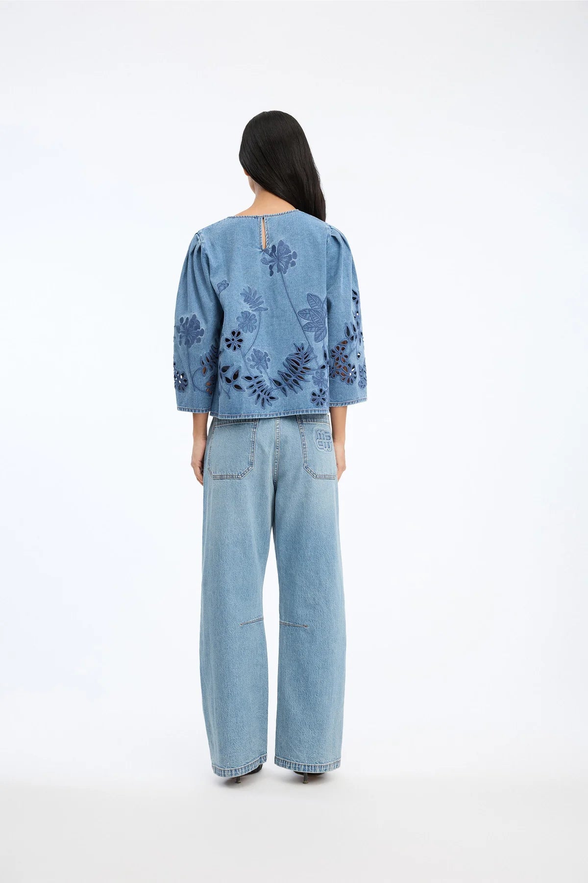 MUNTHE BRAMBLE TOP DENIM - S. LABELS