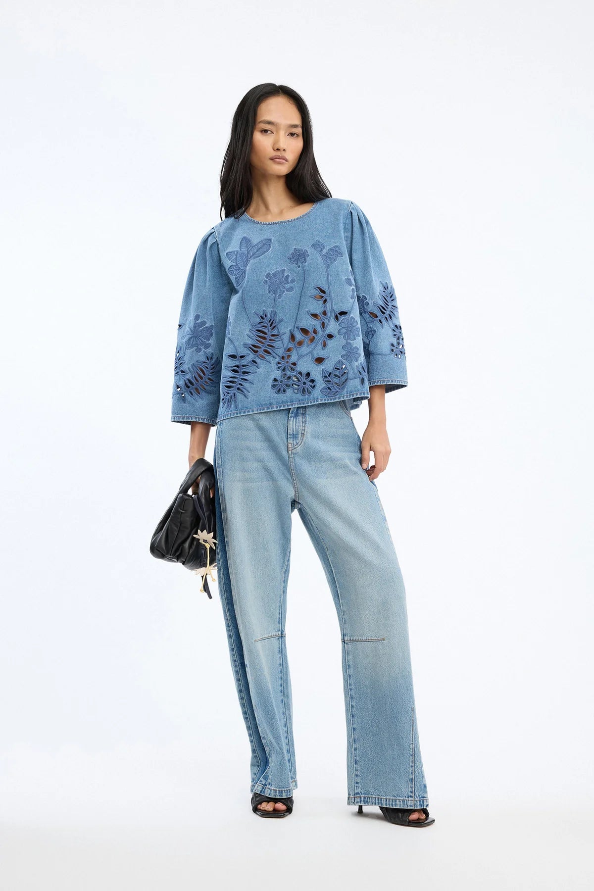 MUNTHE BRAMBLE TOP DENIM - S. LABELS