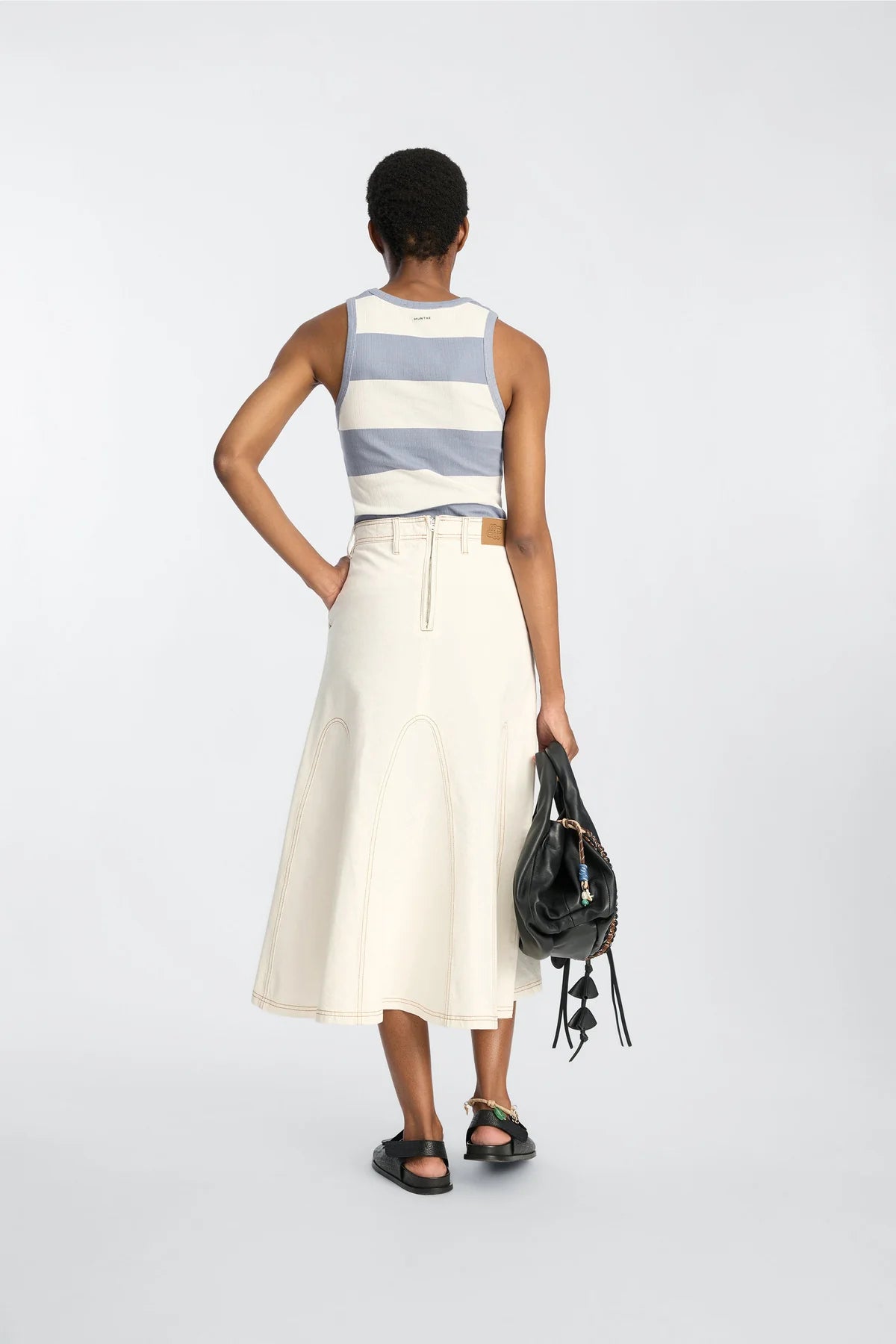 MUNTHE TEZZA TANKTOP STREEP BLAUW - S. LABELS