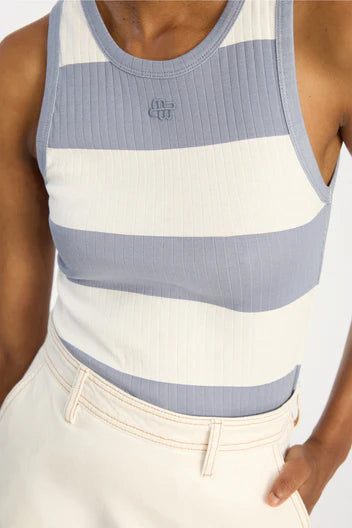 MUNTHE TEZZA TANKTOP STREEP BLAUW - S. LABELS