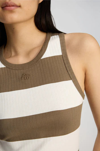 MUNTHE TEZZA TANKTOP STREEP MOCCA - S. LABELS