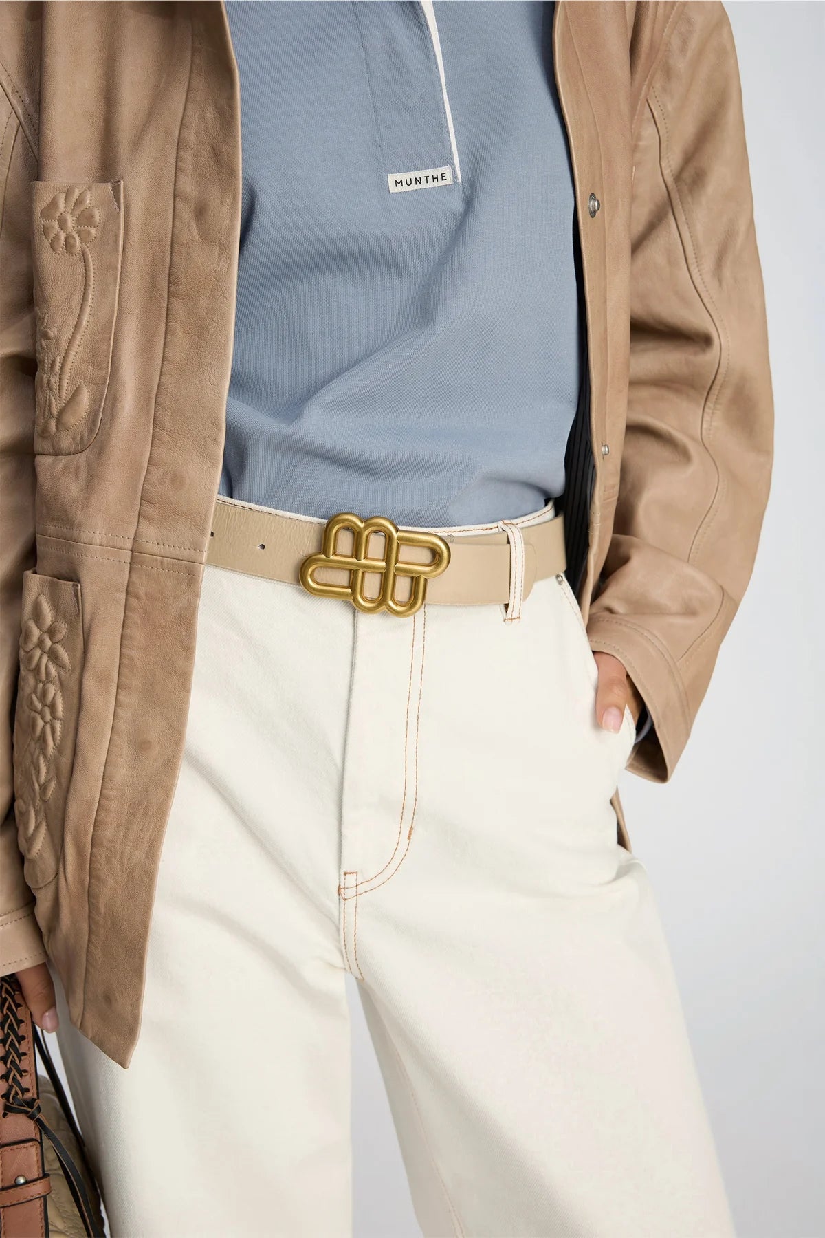 MUNTHE LATTER RIEM BEIGE - S. LABELS