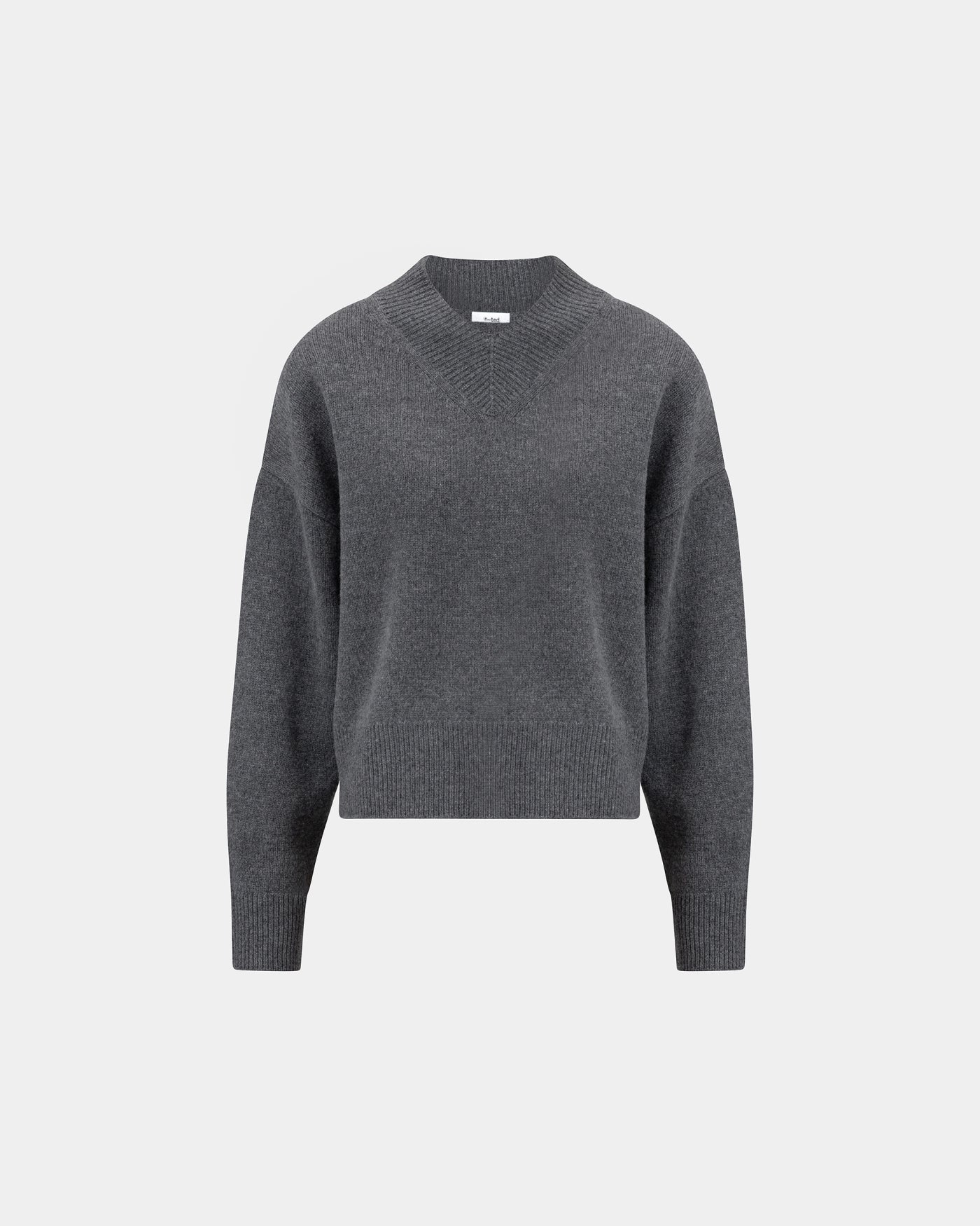 KNIT-TED JEAN PULLOVER GRIJS