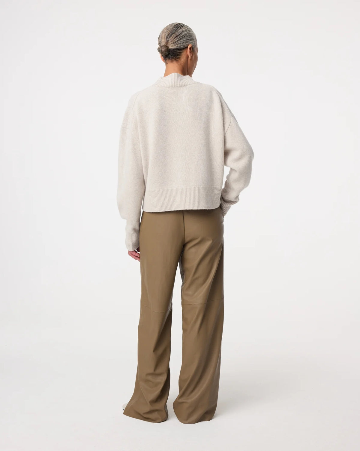 KNIT-TED JEAN PULLOVER GREIGE - S. LABELS