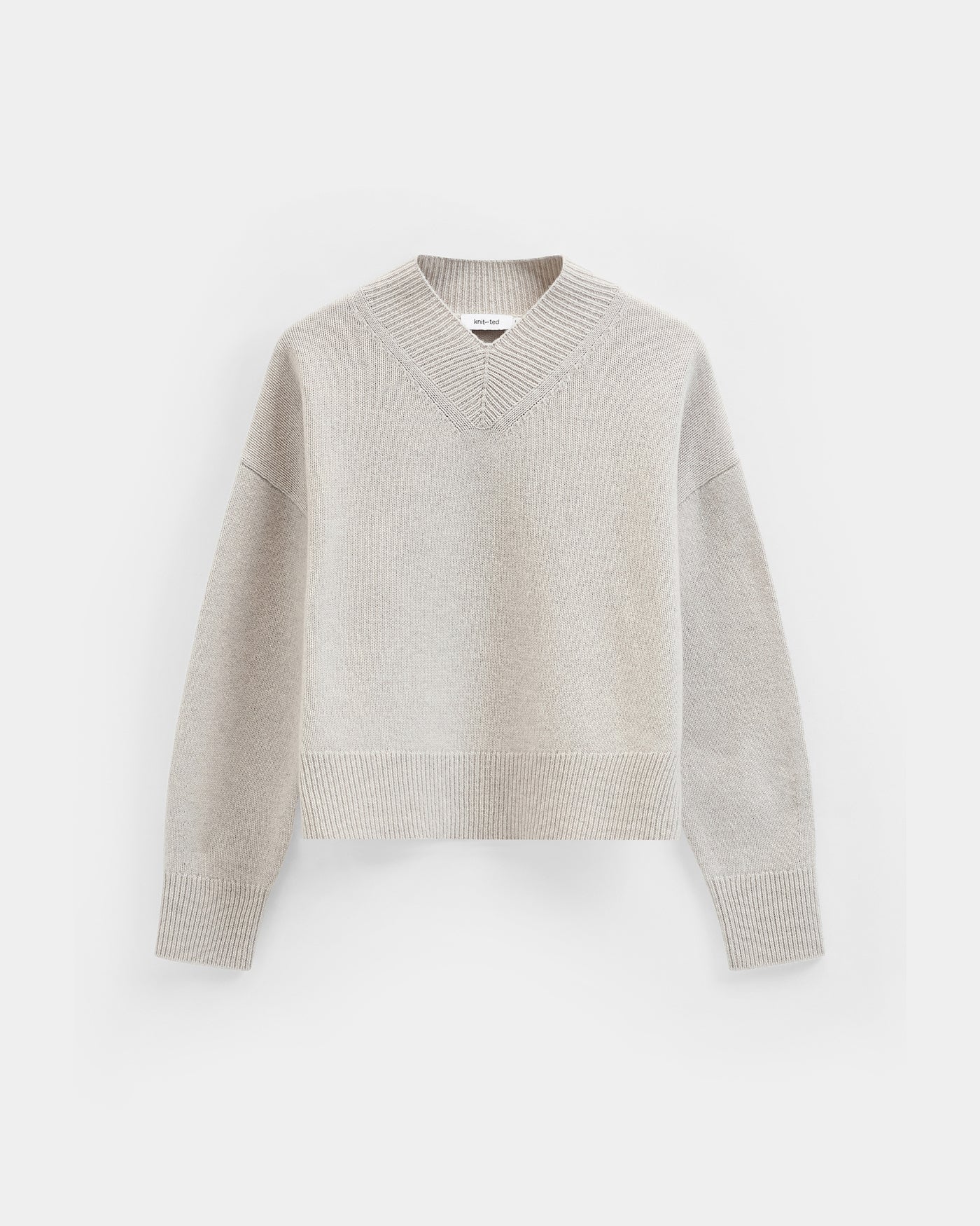 KNIT-TED JEAN PULLOVER GREIGE