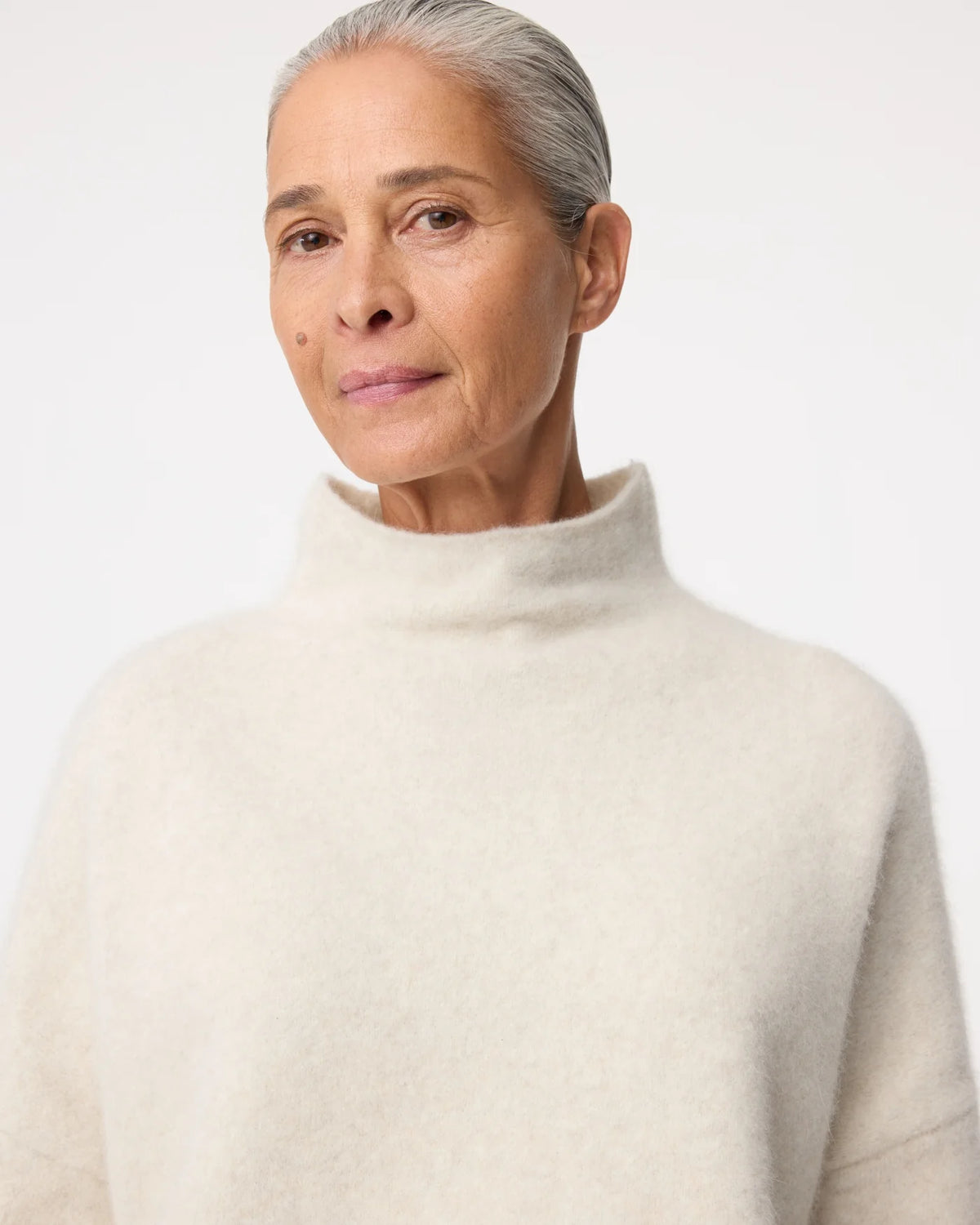 KNIT-TED KIM PULLOVER GREIGE