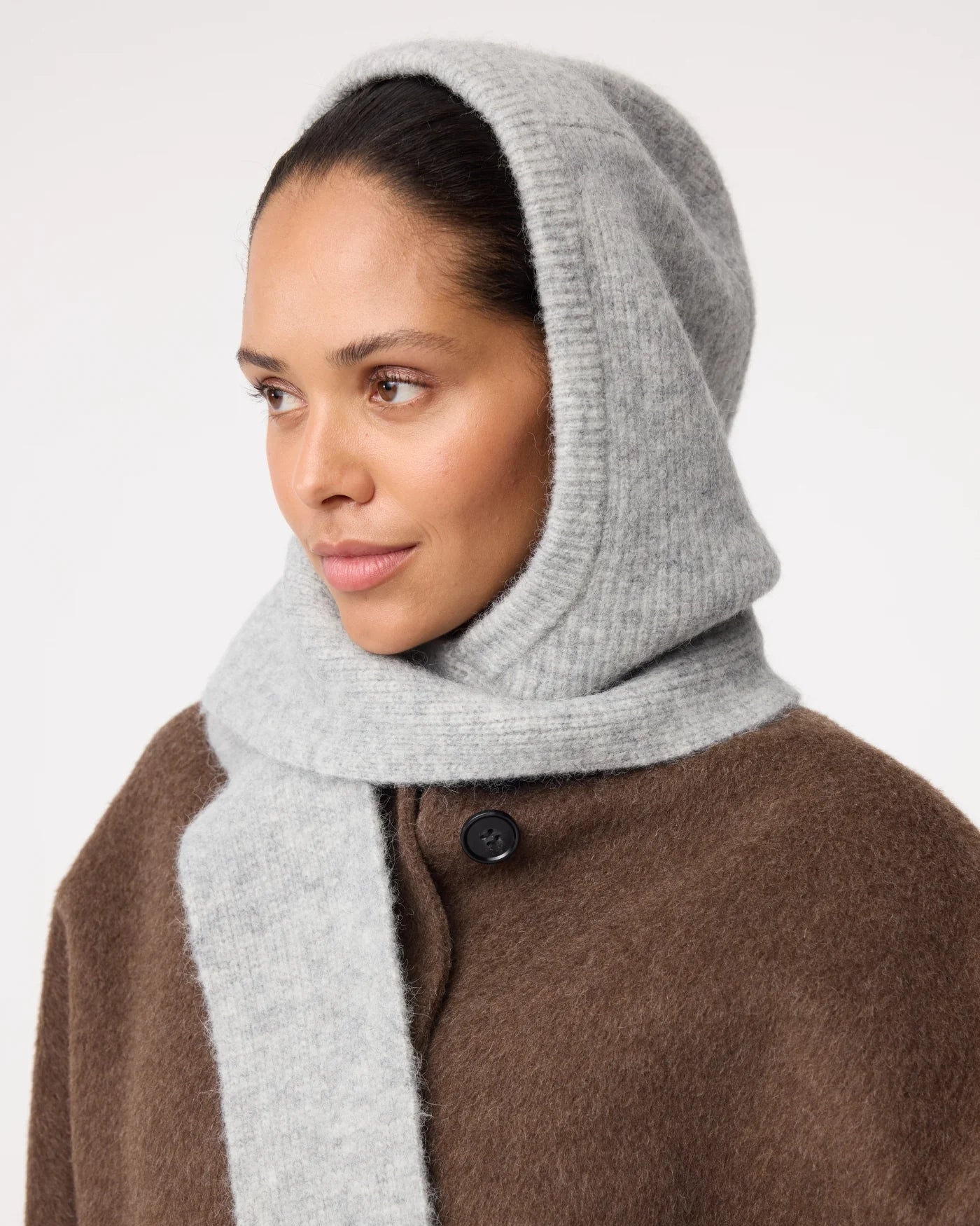 KNIT-TED BETSY SCARF GREY MELANGE