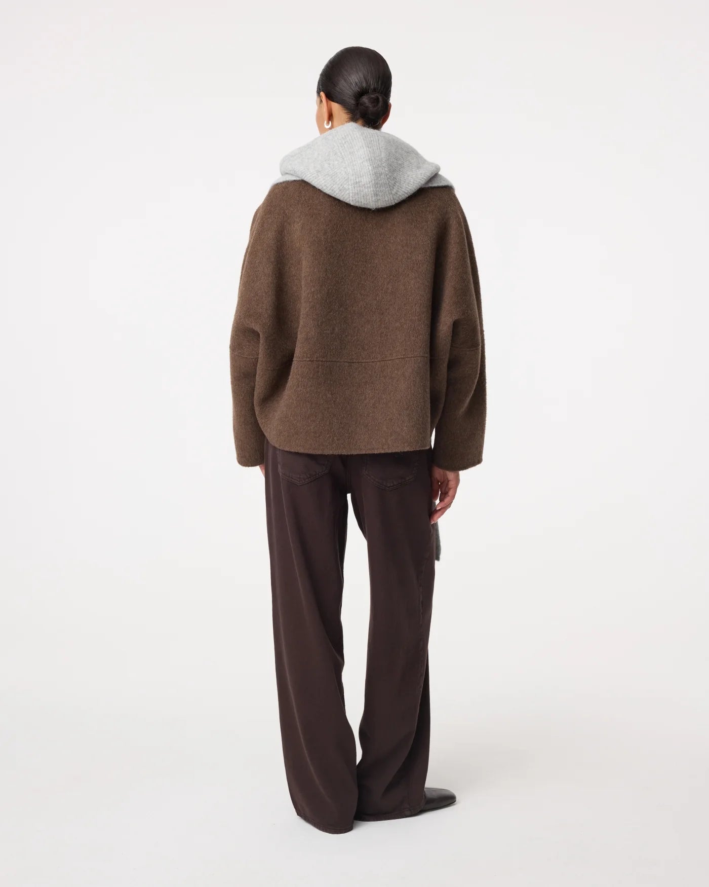 KNIT-TED BETSY SCARF GREY MELANGE