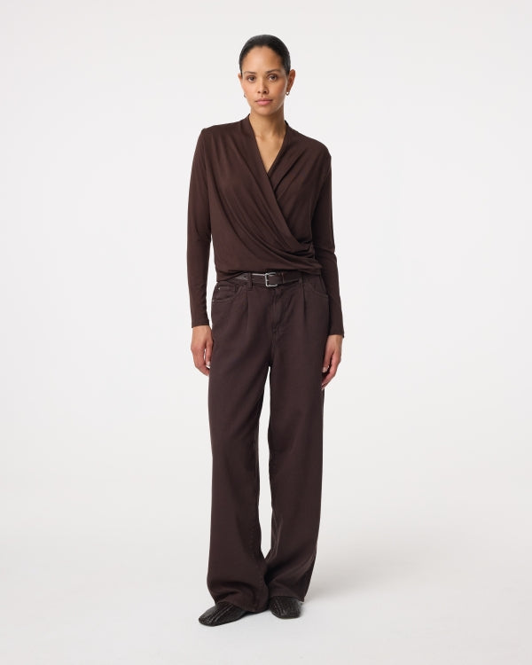 KNIT-TED JETTY TOP CHOCO