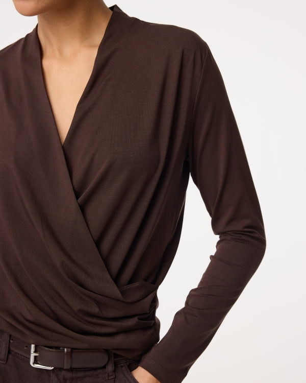 KNIT-TED JETTY TOP CHOCO