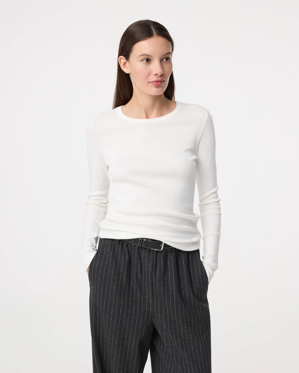 KNIT-TED KALEY TOP OFF-WHITE