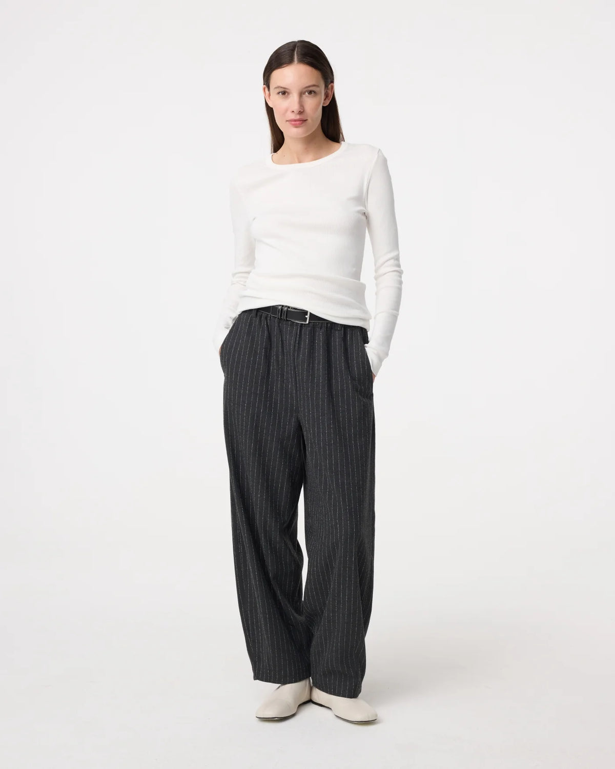 KNIT-TED KALEY TOP OFF-WHITE