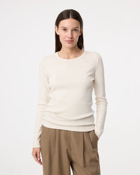 KNIT-TED KALEY TOP SAND MELANGE