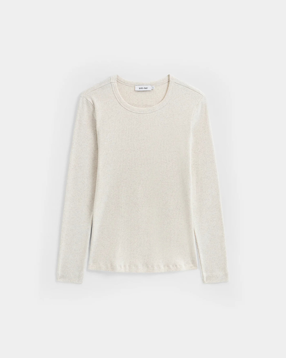 KNIT-TED KALEY TOP SAND MELANGE - S. LABELS