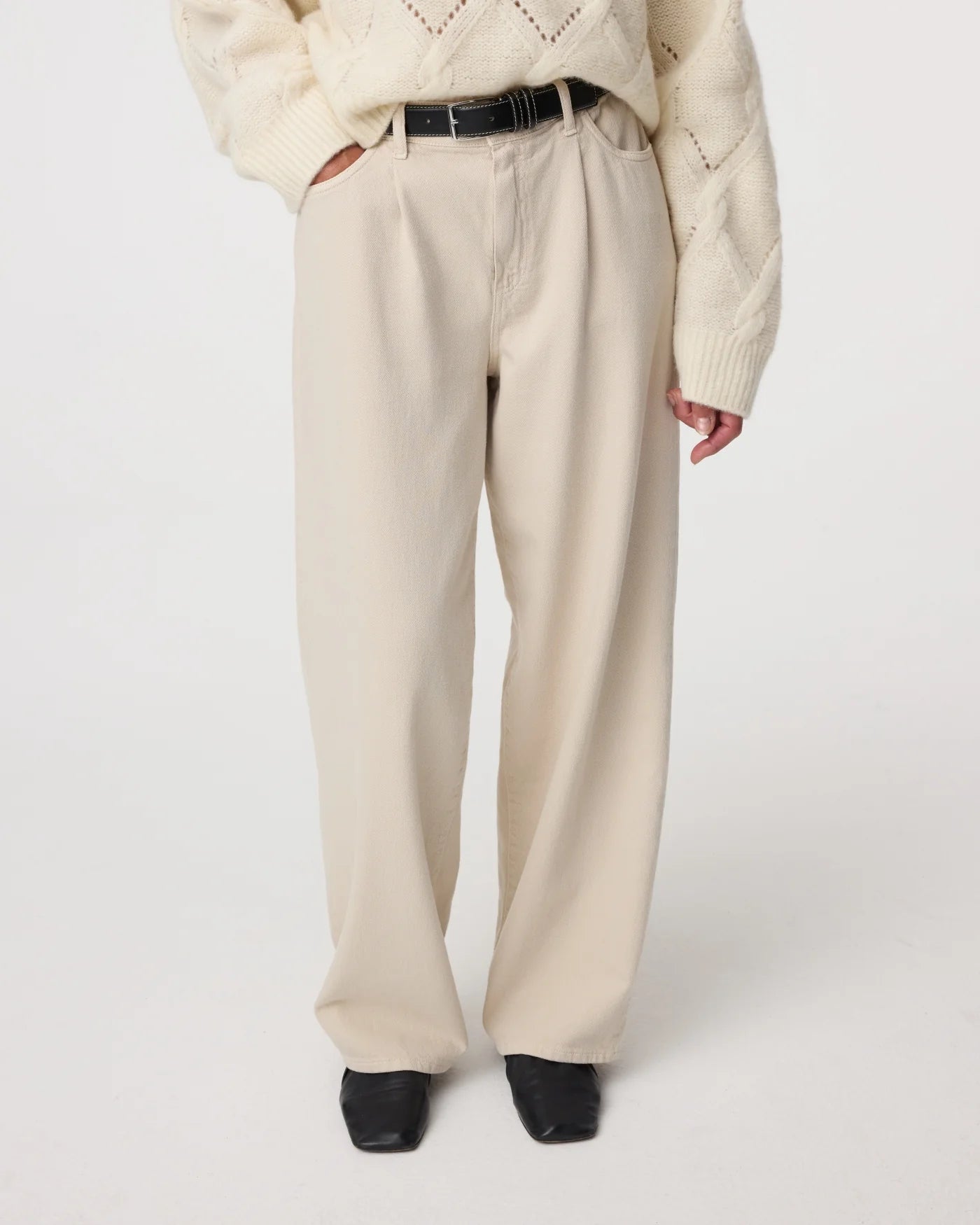 KNIT-TED CHARLY PANTS SAND