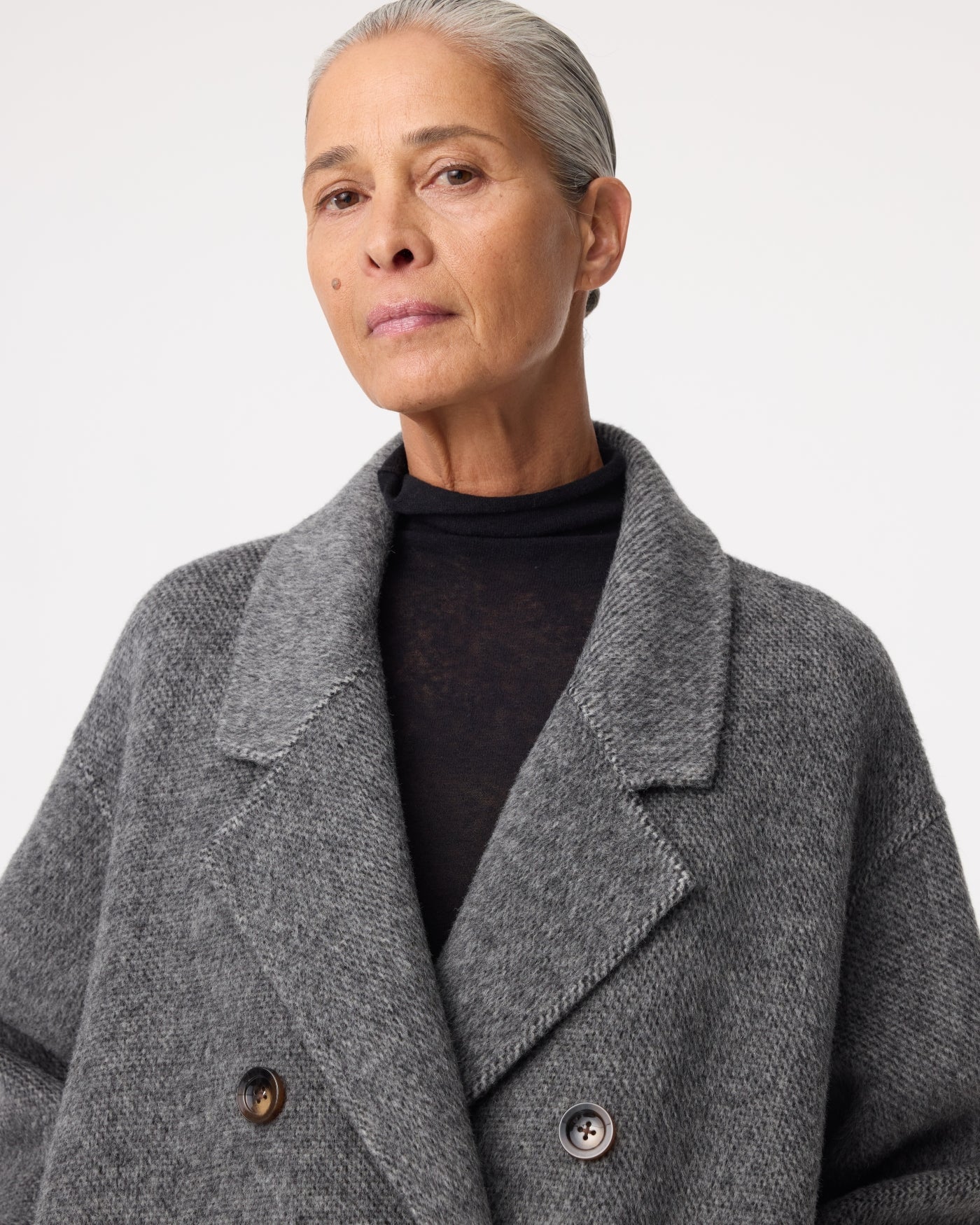 KNIT-TED FAREL COAT ANTRA