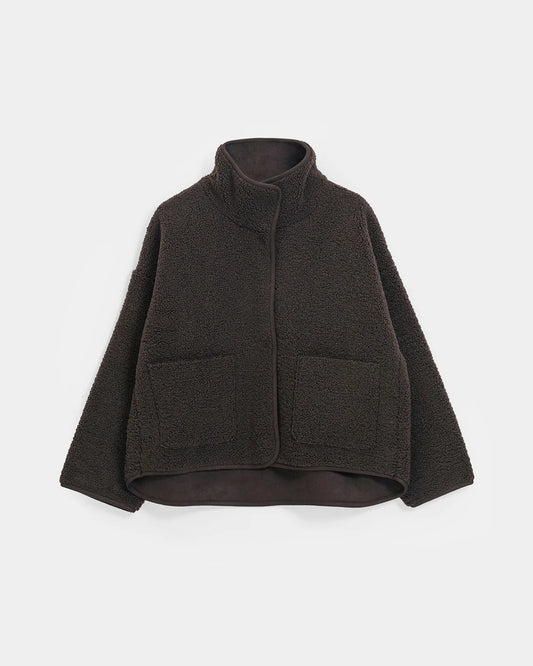 KNIT-TED JILL REVERSIBLE JACKET CHOCO